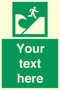 Custom Safe Condition Tsunami evacuation area